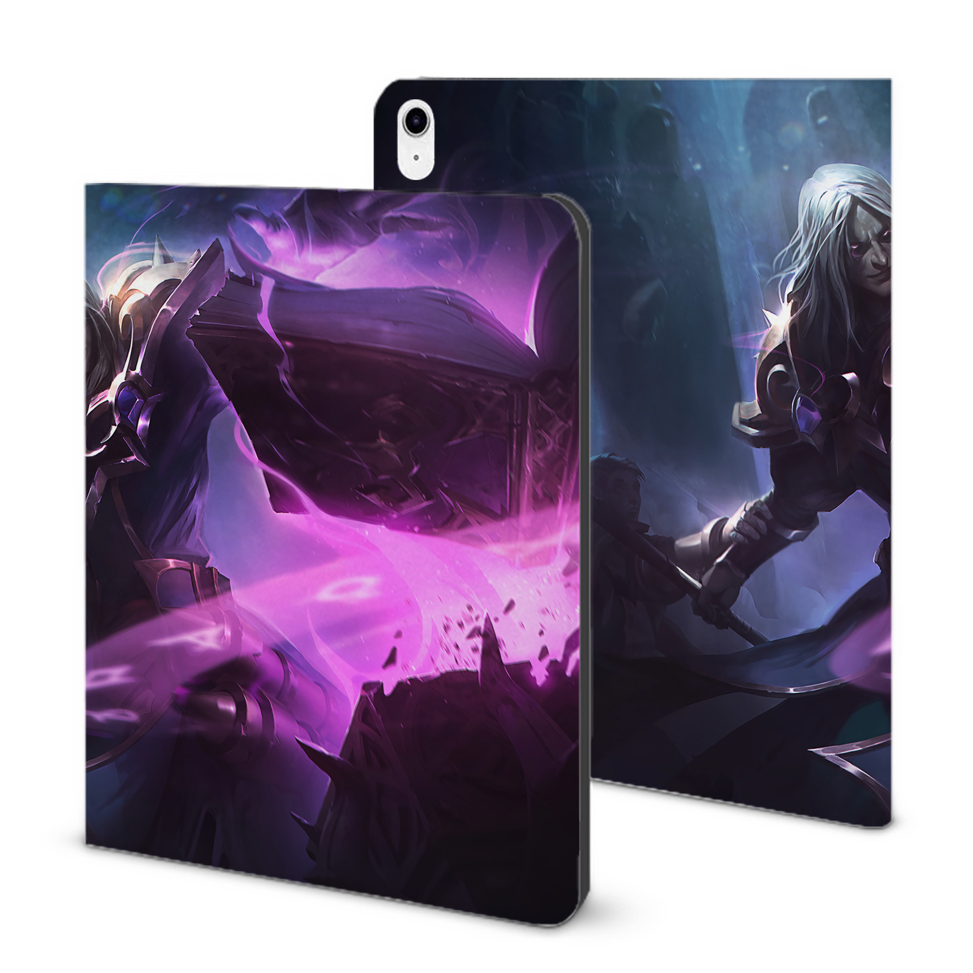 （画像用） リーグ・オブ・レジェンド League of Legends LOL IPad ケース ブック型 PUレザー TPU 耐衝撃 軽量 薄型 ペン収納なし 全面保護 IPad 各モデル対応